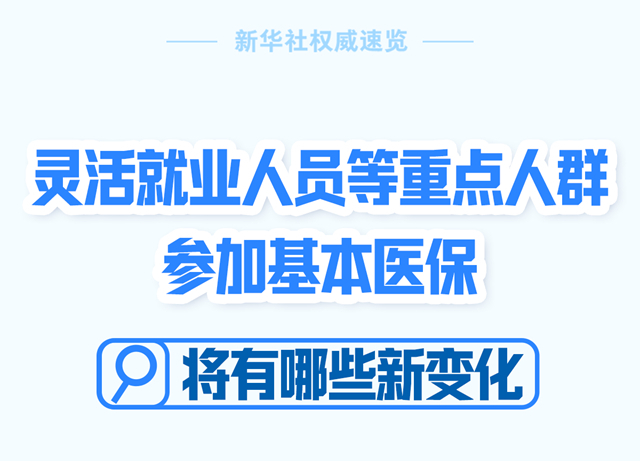 灵活就业人员等重点人群参加基本医保将有哪些新变化